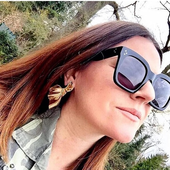 NWT Oversized Fashion Sunglasses Big Flat Square Frame UV 400 - Picture 10 of 11